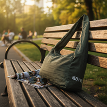 Olive Green Sling Bag - Logo