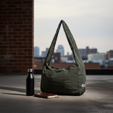 Olive Green Sling Bag - Logo