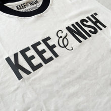 Broken White Ringer Tshirt - Logo