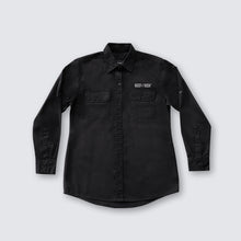 Black Long Sleeve Workshirt For Women - Logo