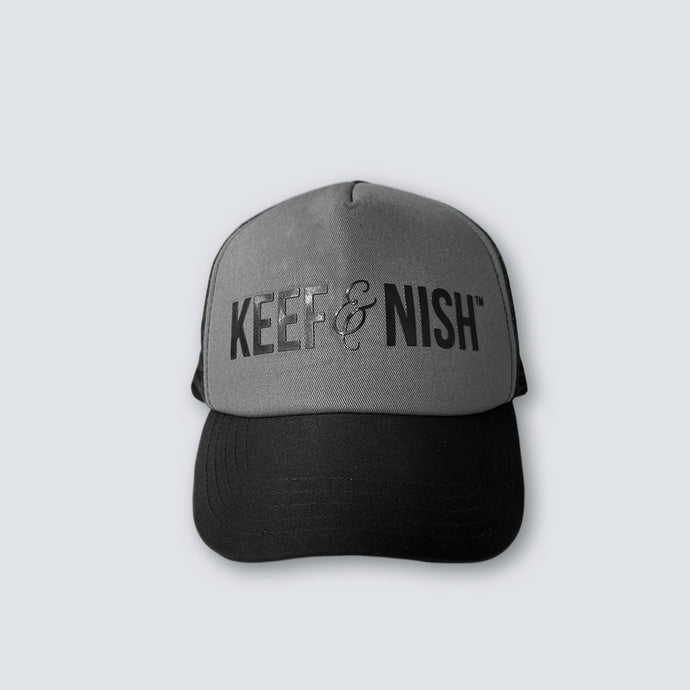 Dark Grey Trucker - Logo