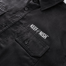 Black Long Sleeve Workshirt For Women - Logo